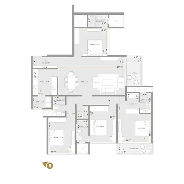 Tower - B 4 Bed Regal (Type 2C)